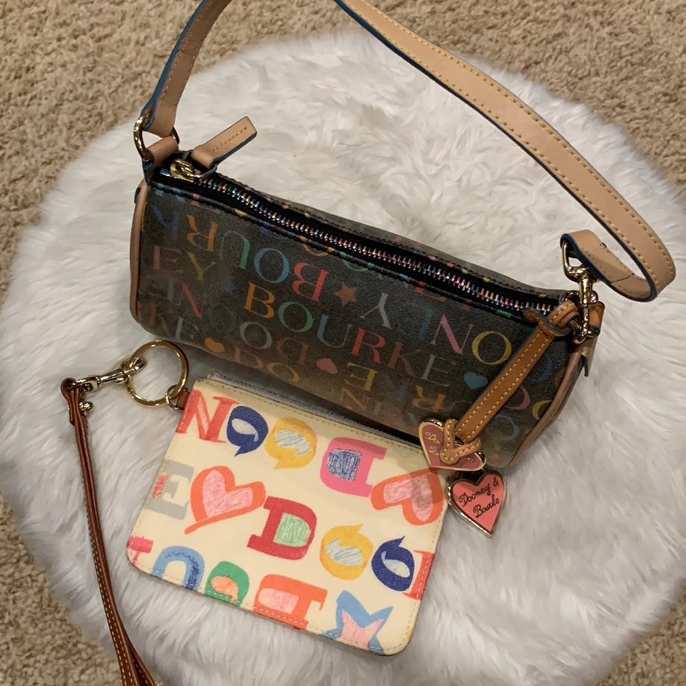 Dooney & Bourke mini satchel and wristlet bundle!